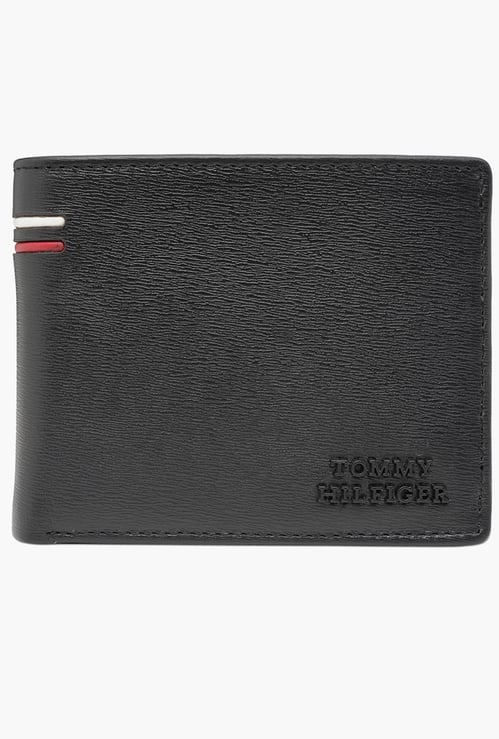 TOMMY HILFIGER Textured Leather Bi-Fold Wallet