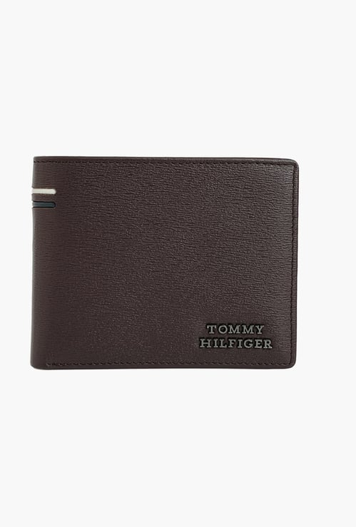 TOMMY HILFIGER Textured Leather Bi-Fold Wallet