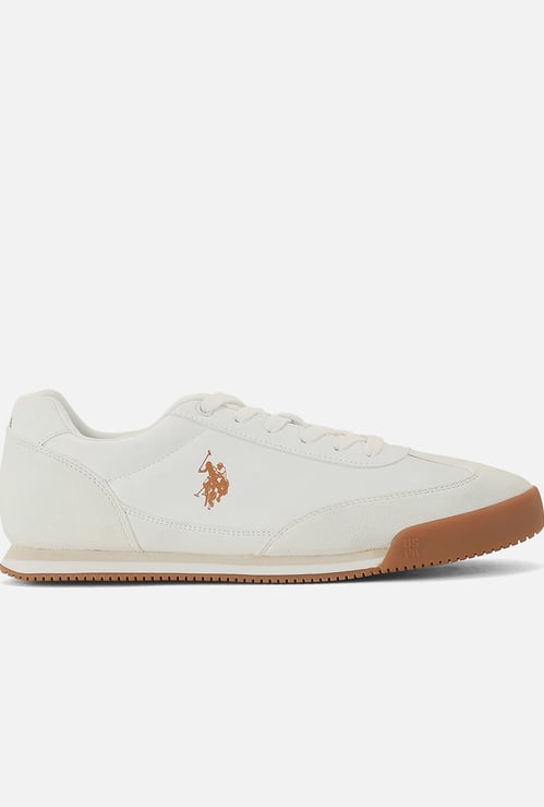 US POLO ASSN Solid Lace-Up Shoes