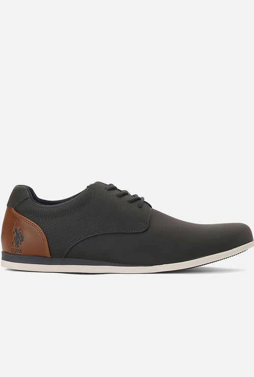 US POLO ASSN Self Design Lace-Ups Shoes