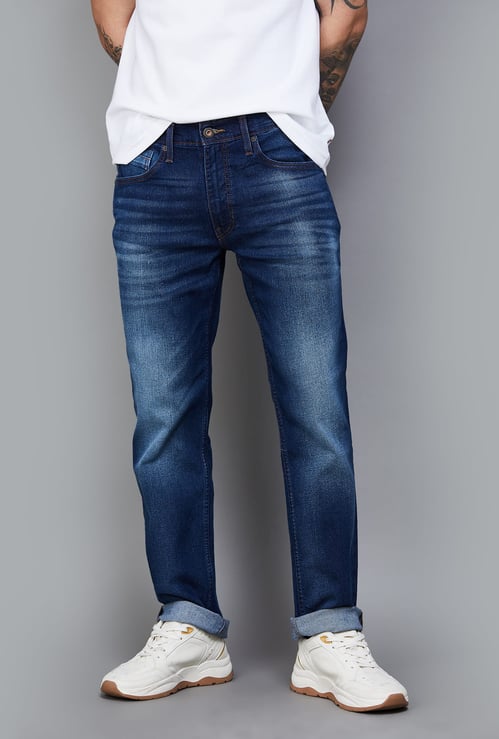LEVI'S Stonewashed Slim Straight Jeans