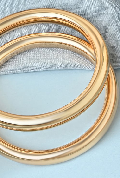 TONIQ Solid Design Bangles Set
