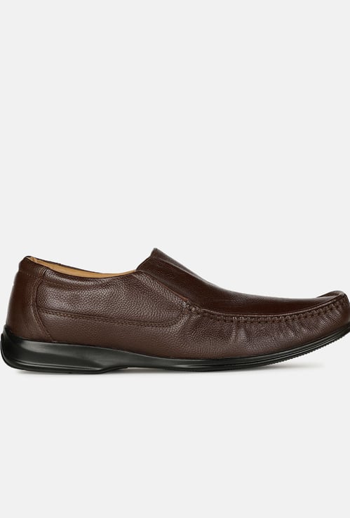 BATA Textured Slip-Ons