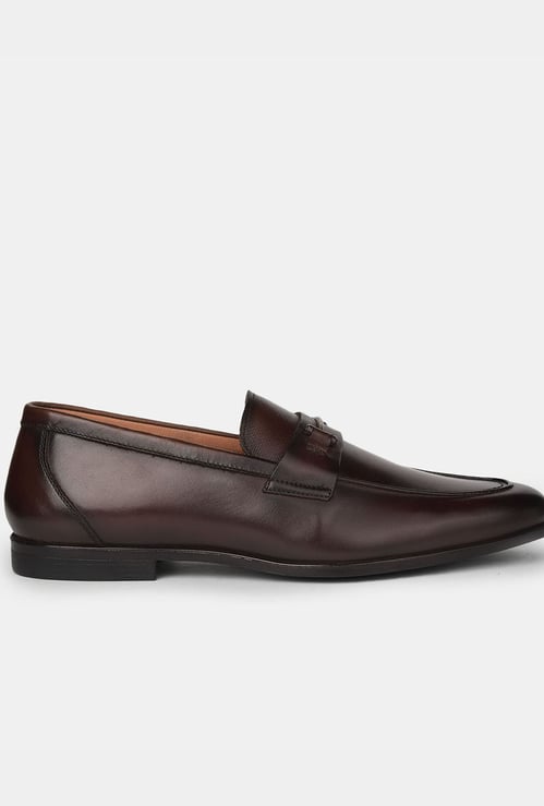 BATA Solid Slip-On Formal Shoes