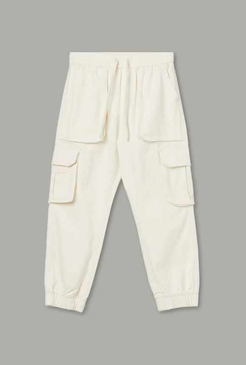 FAME FOREVER Boys Solid Cargo Joggers