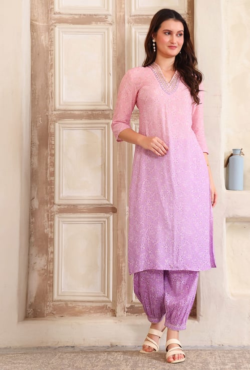 AURELIA Floral Print Kurta Set