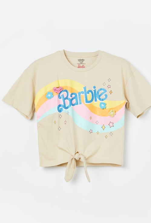 KIDSVILLE Girls Barbie Print T-shirt