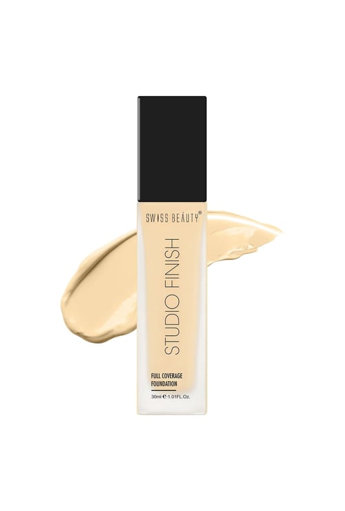 SWISS BEAUTY Studio Finish Full Coverage Foundation - 02 Ivory Fair -30ml