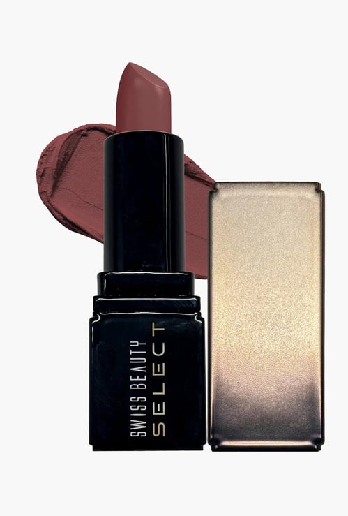 SWISS BEAUTY Select Dare To Matte Lipstick - 08 Toasted Brown - 3.8g