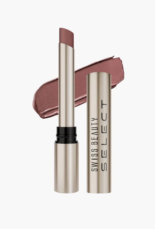 SWISS BEAUTY Select High On Shine Lipstick - Daring Brown -1g