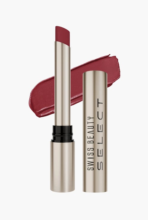 SWISS BEAUTY Select High On Shine Lipstick - Crimson Addict - 1g
