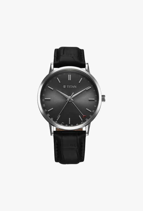 TITAN Elegance Analog Leather Strap Watch - 90202SL02