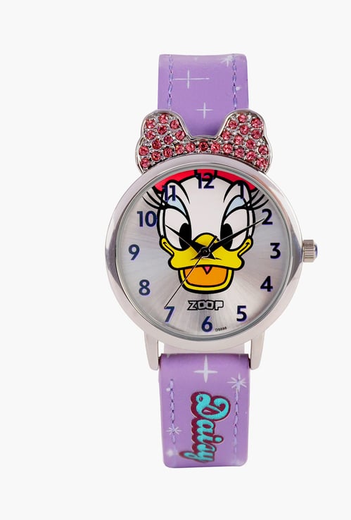 ZOOP Disney Daisy Duck Analog Watch - 26055SL01