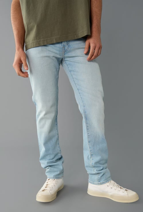AMERICAN EAGLE Washed Slim Straight Jeans