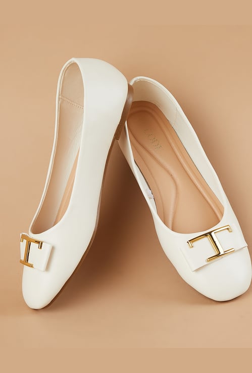 CODE Metal Accent Ballerinas