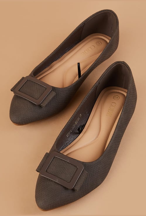 CODE Buckle Ballerinas