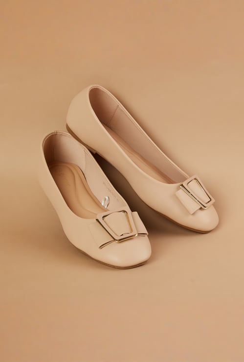 GINGER Bow-Detail Ballerinas