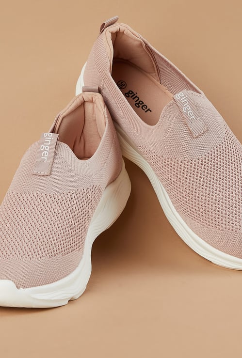 GINGER Knitted Slip-On Sneakers