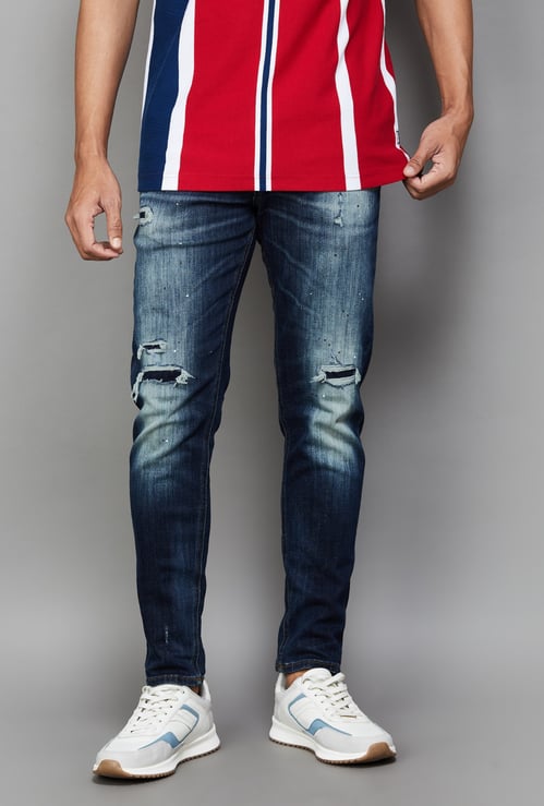 JACK & JONES Distressed Brak Jeans (Slim)