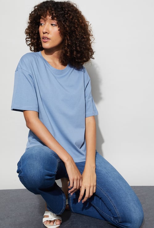 FAME FOREVER Solid T-shirt