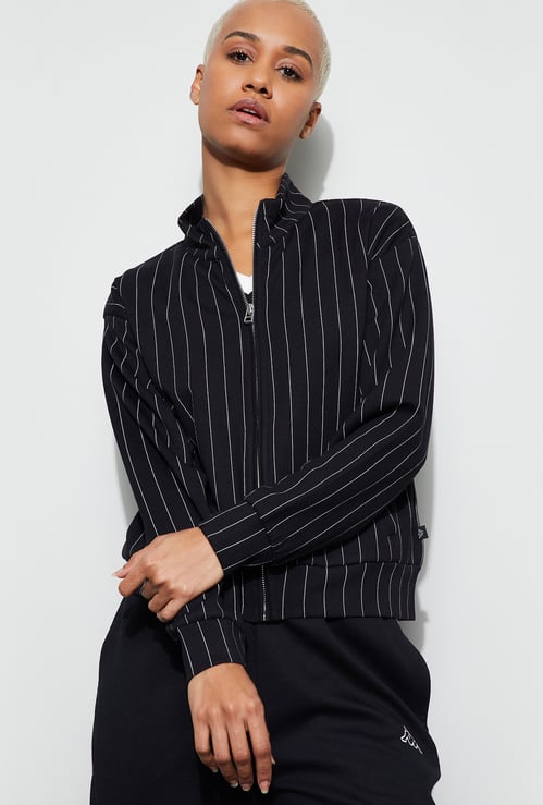 KAPPA Striped Mock Collar Jacket