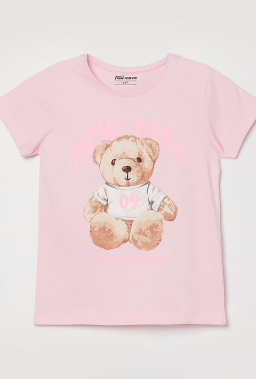 FAME FOREVER Girls Printed T-shirt