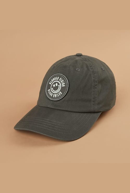 SmileyWorld Printed Applique Baseball Cap
