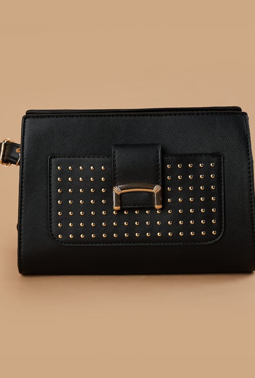 GINGER Metal Accent Sling Bag