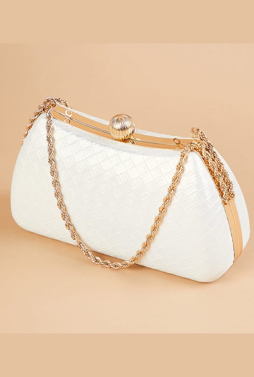 CODE Textured Box Clutch
