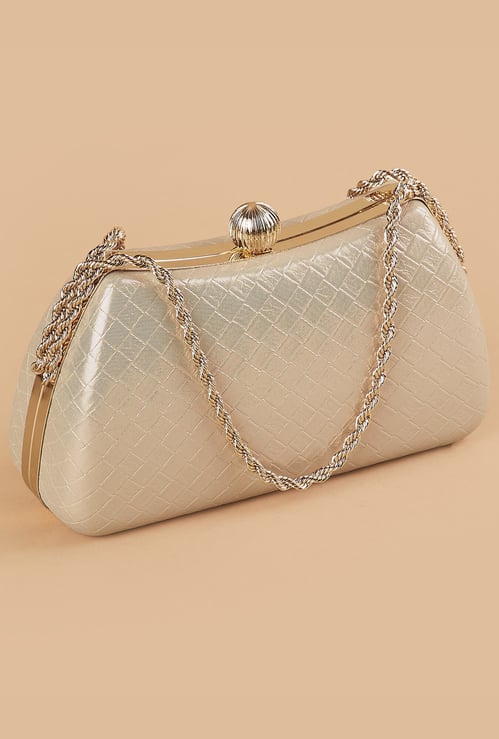 CODE Textured Box Clutch