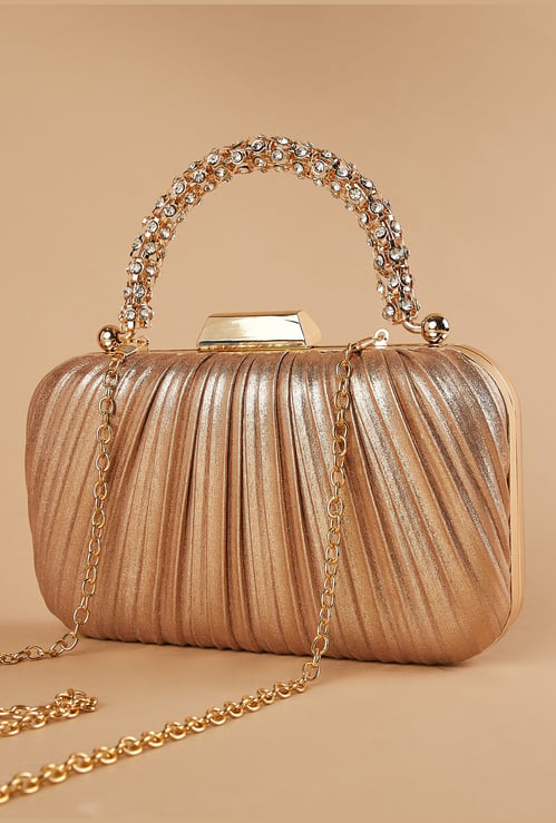 CODE Pleated Box Clutch