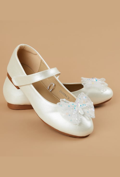 FAME FOREVER Bow-Detailed Ballerinas