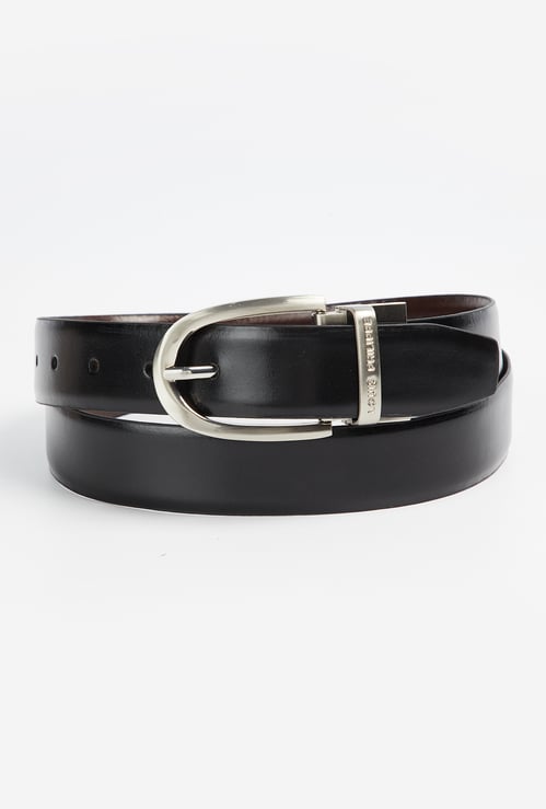 LOUIS PHILIPPE Solid Leather Belt