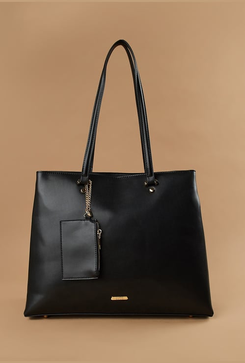 CODE Solid Shoulder Bag with Pouch