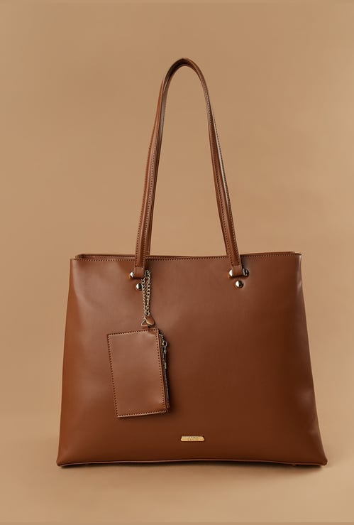 CODE Solid Shoulder Bag with Pouch