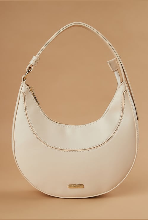 CODE Solid Crescent Hobo Bag