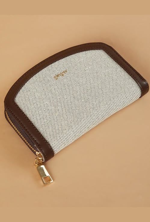 GINGER Woven Zip-Around Wallet