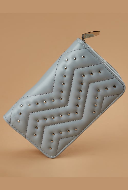 GINGER Embellished Zip-Around Wallet