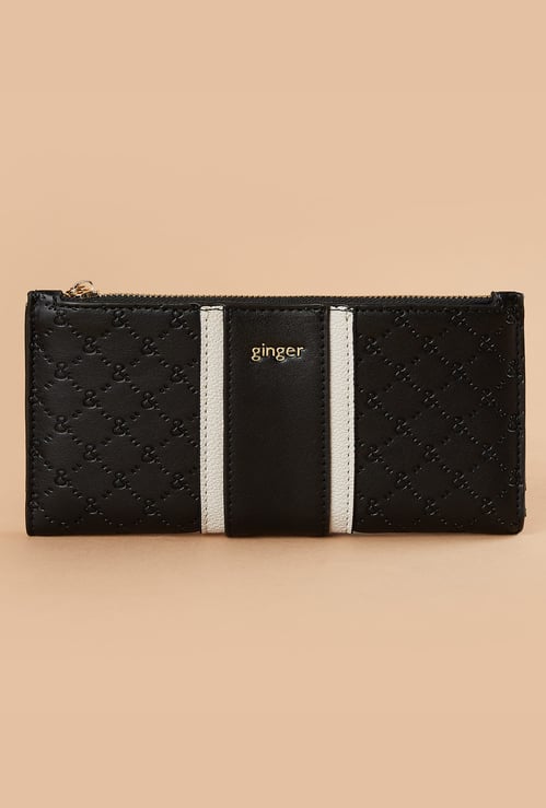 GINGER Debossed Bi-Fold Wallet