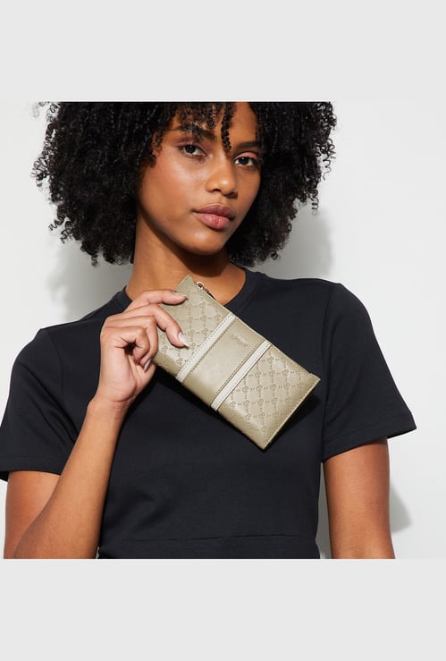 GINGER Debossed Bi-Fold Wallet