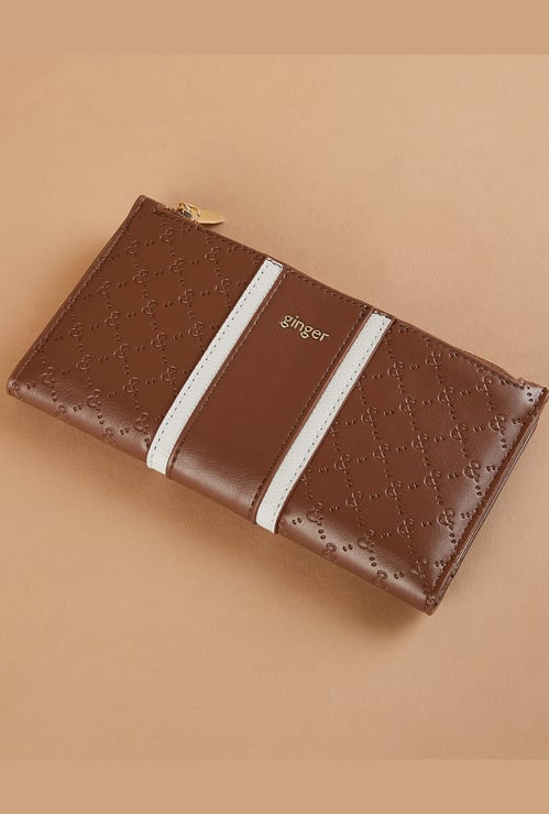 GINGER Debossed Bi-Fold Wallet