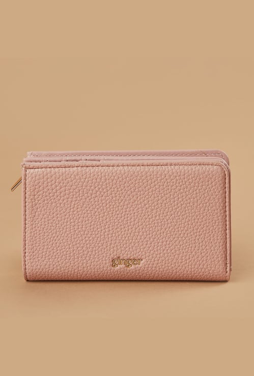 GINGER Textured Bi-Fold Wallet