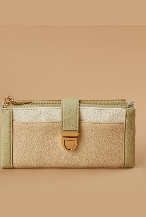 GINGER Colourblocked Bi-Fold Wallet