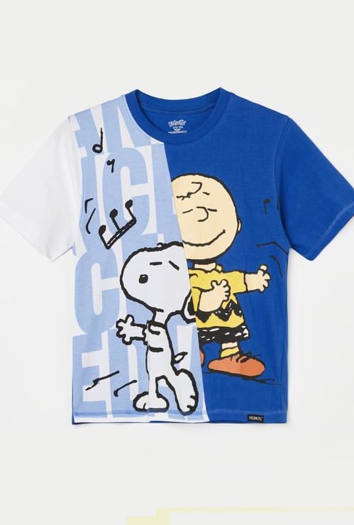 KIDSVILLE Boys Peanuts Graphic Print T-shirt