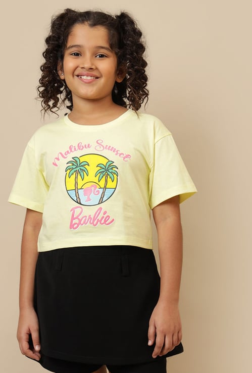KIDSVILLE Girls Barbie Print T-shirt