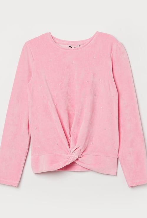 FAME FOREVER Girls Embellished Top