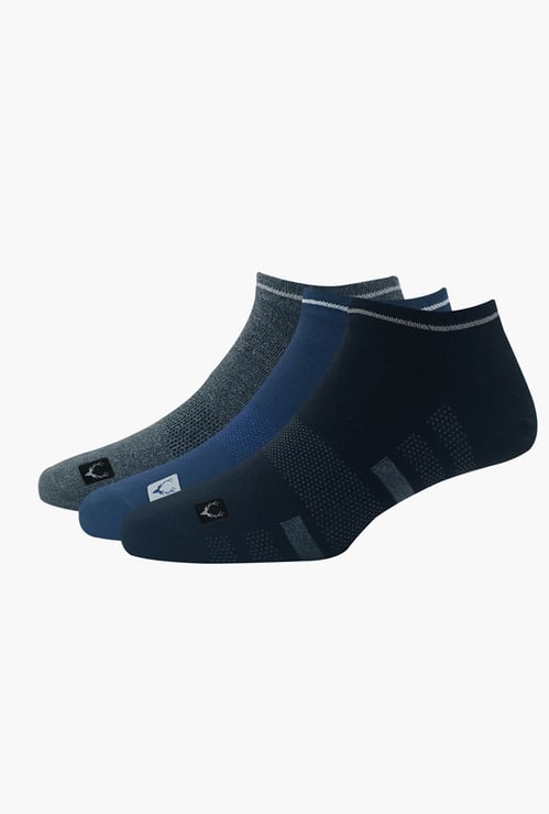 ALLEN SOLLY Patterned Ankle Length Socks - Pack of 3
