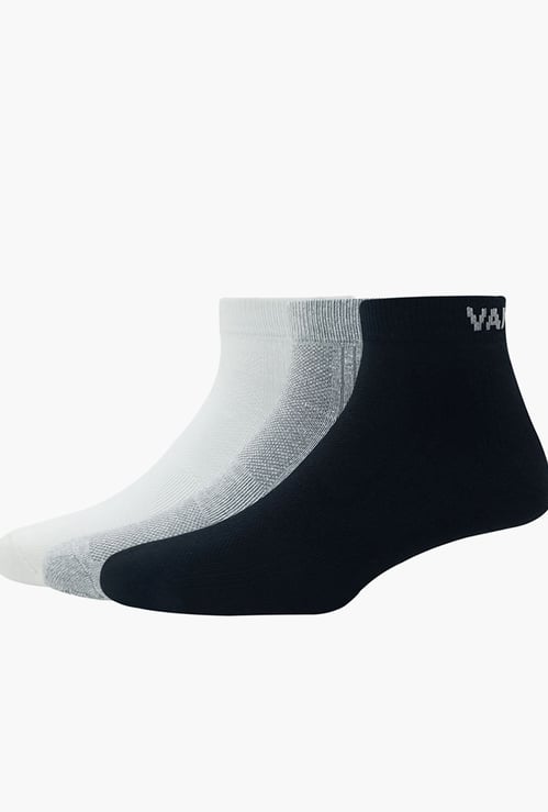 VAN HEUSEN Solid Ankle Length Socks - Pack of 3