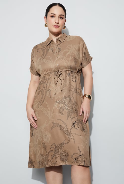 NEXUS Floral Print Shirt Dress