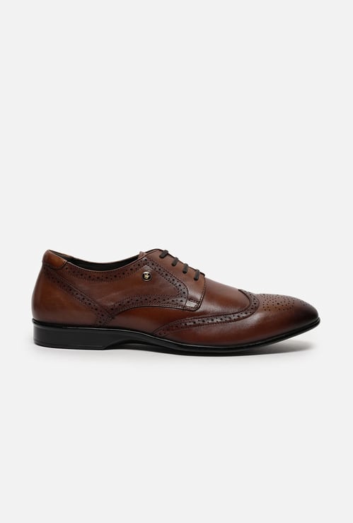 LOUIS PHILIPPE Textured Formal Derbys